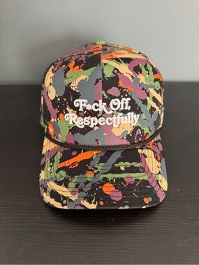 Field Grade F*uck Off Respectfully Splatter Trucker/Snap Back Hat